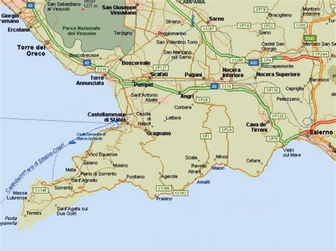 map of amalfi coast towns.